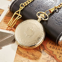 Antique Steampunk Vintage Roman Numerals Quartz Pocket