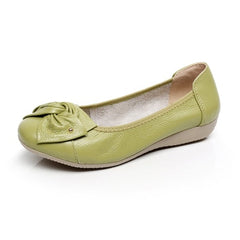 Plus Size Spring\Autumn Genuine Leather Shoes Woman Flats Work