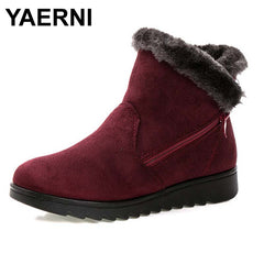 Women Ankle Boots Fashion Waterproof Wedge Platform
