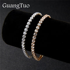 Bangle Stretch Bling Single Row Rhinestones Bracelets