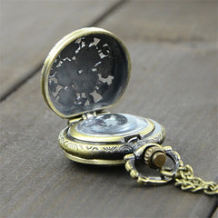 pocket watch Retro Vintage Steampunk Quartz Necklace