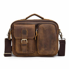 Quality Original Leather Design Male Shoulder messenger bag