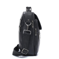 Genuine Cowhide Leather Shoulder Bag Small Messenger Men Crossbody Bag