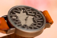 Vintage Digital Hollow Genuine Cow Leather Strap Watches