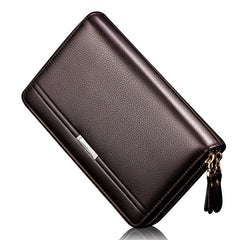 Men Wallets with Coin Pocket Long Zipper Coin Purse