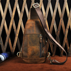 H Horse Leather Casual Fashion Chest Sling Bag