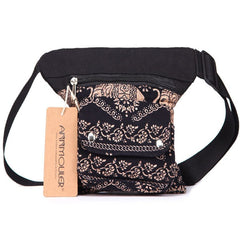Vintage Women Waist Belt Bag Adjustable Fanny Pack Bohemian Style