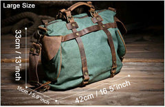 Unisex Retro Canvas Leather messenger bags Men Crossbody Bag