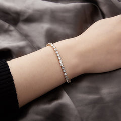 Bangle Stretch Bling Single Row Rhinestones Bracelets