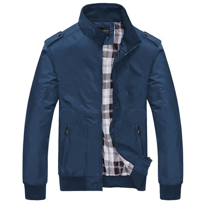 Mens Jackets Spring Autumn Casual Coats Solid Color Mens Sportswear