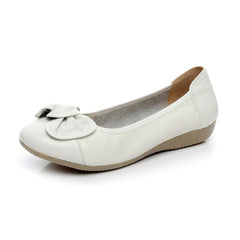 Plus Size Spring\Autumn Genuine Leather Shoes Woman Flats Work