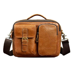 Quality Original Leather Design Male Shoulder messenger bag