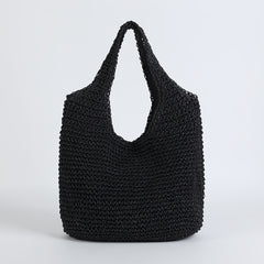 Fashion Straw Women Shoulder Bags Paper Woven Female Handbags