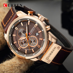 Fashion Date Quartz Men Watches Chronograph Sport Mens Wrist Watch