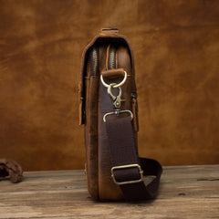 Leather Male Casual Design Shoulder Messenger bag Cowhide Fashion Cross-body