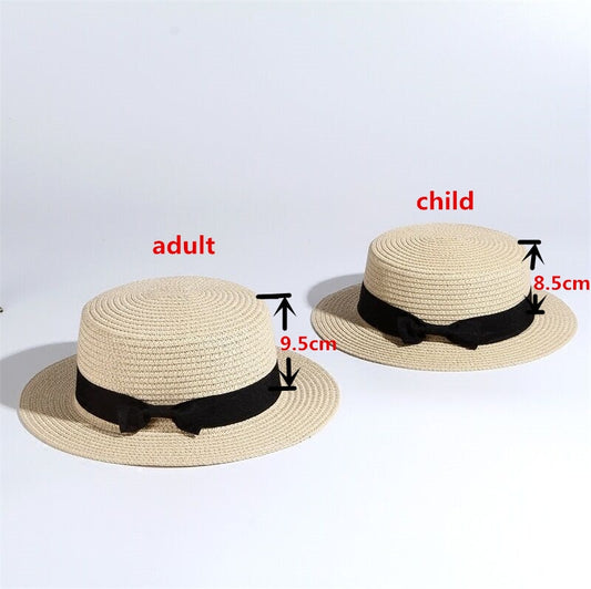 simple Summer Parent-child Beach Hat Female Casual Panama Hat