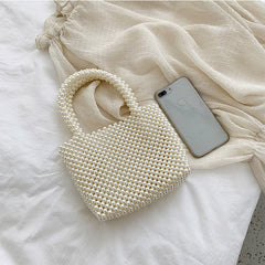 Mini Pearl Bag Handmade Vintage EVA Beaded Fashion Shoulder Bag