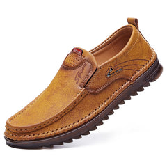 Genuine Leather Men Shoes Casual Mens Loafers Moccasins