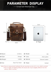 Original Leather Male Design Casual Shoulder messenger bag Crossbody