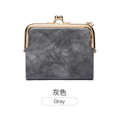Women Wallet Short Bifold Retro Multifunction Coin Purse