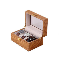 2/3/6 Grids Wooden Box Retro Watch Case Holder Organizer Storage Box