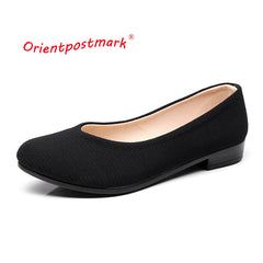 Women Flats Ballet Office Work Shoes FlatsOversize Boat