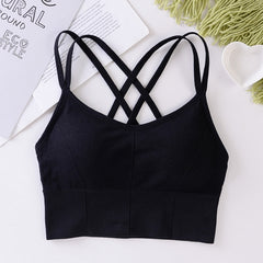 Seamless Anti-sweat Shockproof Padded Breathable Sports Bra