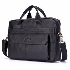 Men Genuine Leather Handbags Casual Leather Laptop Bags Male Business