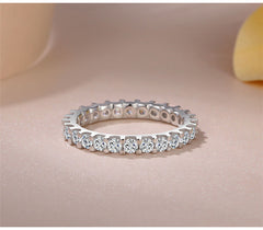 Rings For Women Silver Color Cubic Zirconia Ring Trendy Jewelry