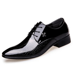 oxford shoes for men patent leather wedding shoes pointed toe dress shoes