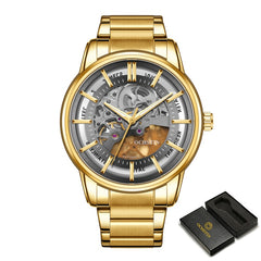 Men Watch Mechanical Automatic Wristwatch Stainless Steel