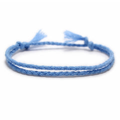 Simple Woven Cotton Rope String Bracelet Pray Yoga Handmade