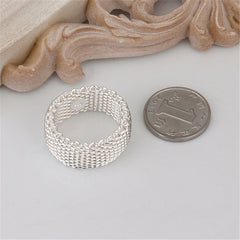 Interwoven Web Ring For Woman Fashion Charm Jewelry