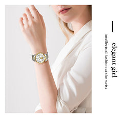 Women Watch Brand Fashion Ladies Watch Elegant Gold Steel Wristwatch