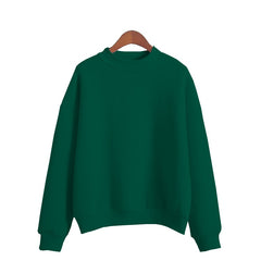 Woman Sweatshirts Sweet O-neck Knitted Pullovers Candy Color Loose