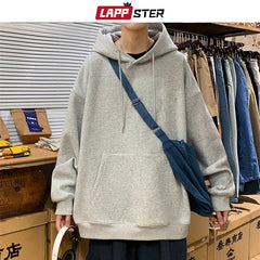 Oversized Graphic Hooded Hoodies Mens Thick Streetwear