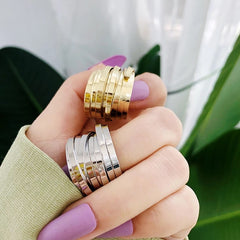Ins Minimalist Vintage Multi-layer Wide Ring Simple
