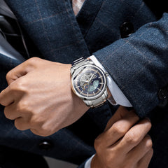 Men Watch Mechanical Automatic Wristwatch Stainless Steel