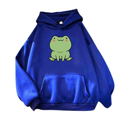 Frog Hoodie Vintage Harajuku Women's Winter Hoodies Kawaii Cute