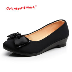 Women Flats Ballet Office Work Shoes FlatsOversize Boat