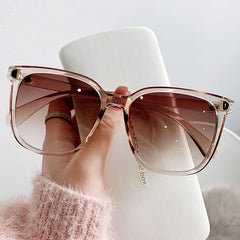 Fashion Oversized Sunglasses Square Design Vintage
