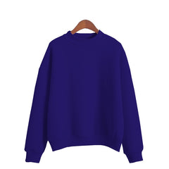 Woman Sweatshirts Sweet O-neck Knitted Pullovers Candy Color Loose