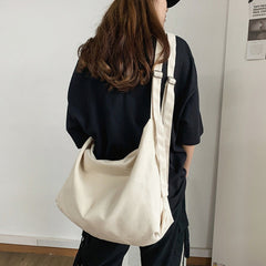 Fashion Versatile Messenger Bag Large Capacity Retro Canvas