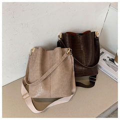 Vintage Crocodile Pattern Crossbody Bags Trend Designer