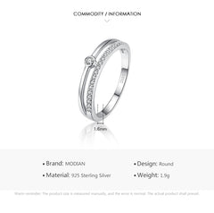 Silver Line Fashion Clear CZ Rings For Women Jewelry