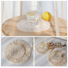 Macrame Cup Cushion Bohemia Style Non-slip Cup Mat