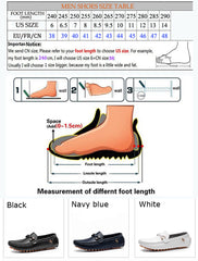 White Loafers for Men Slip on Shoes Driving Flats Casual Moccasins