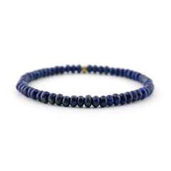 Lapis bracelet for Men Lapis lazuli Bead Bracelet