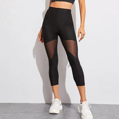 Leggings Gothic Insert Mesh Design Trousers Pants