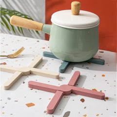 Folding Heat Insulation Pad X Shaped Cross Table Placemat